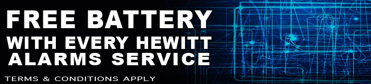 #Free Battery with every hewitt alarms service